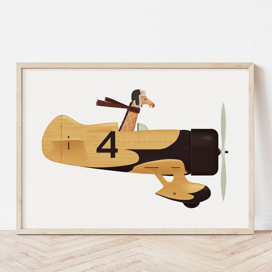 Whimsical giraffe pilot