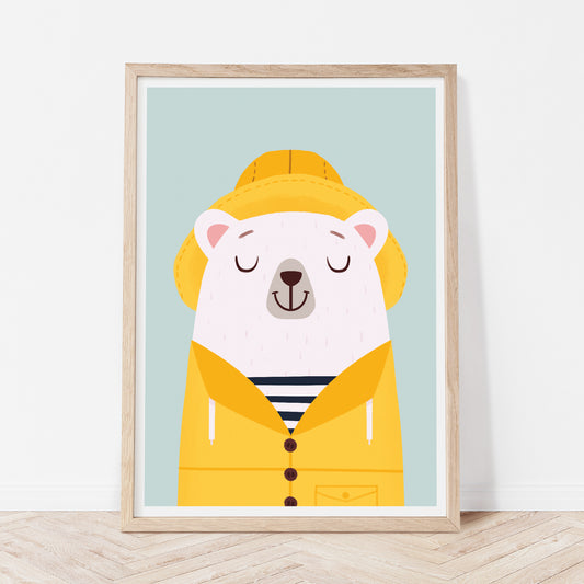 Fisherman bear print