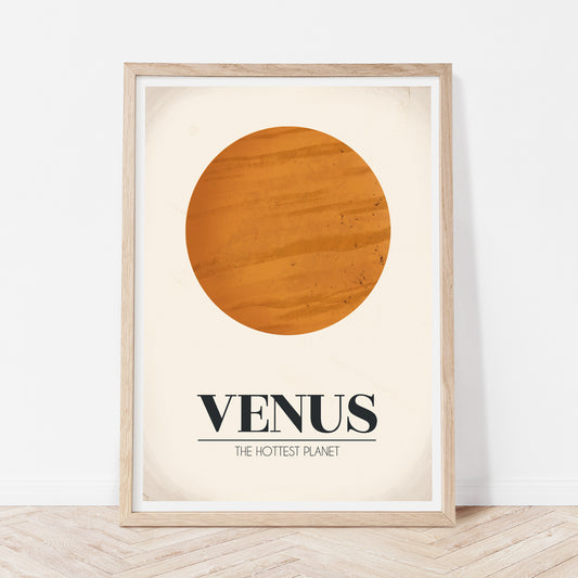 Planets of the solar system print - Venus