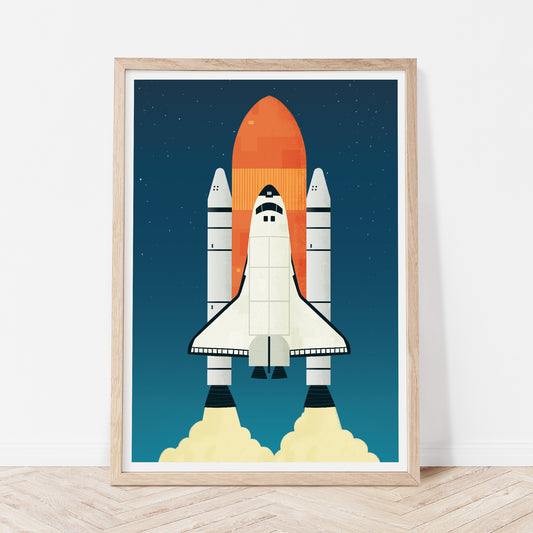 Space shuttle print