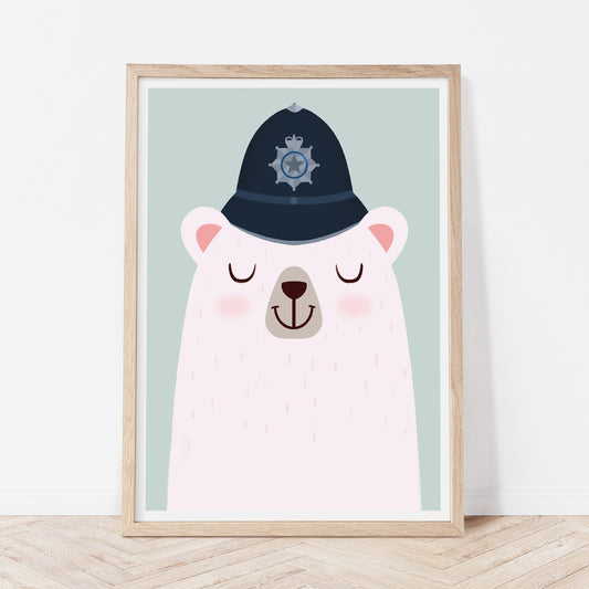 Police bear print