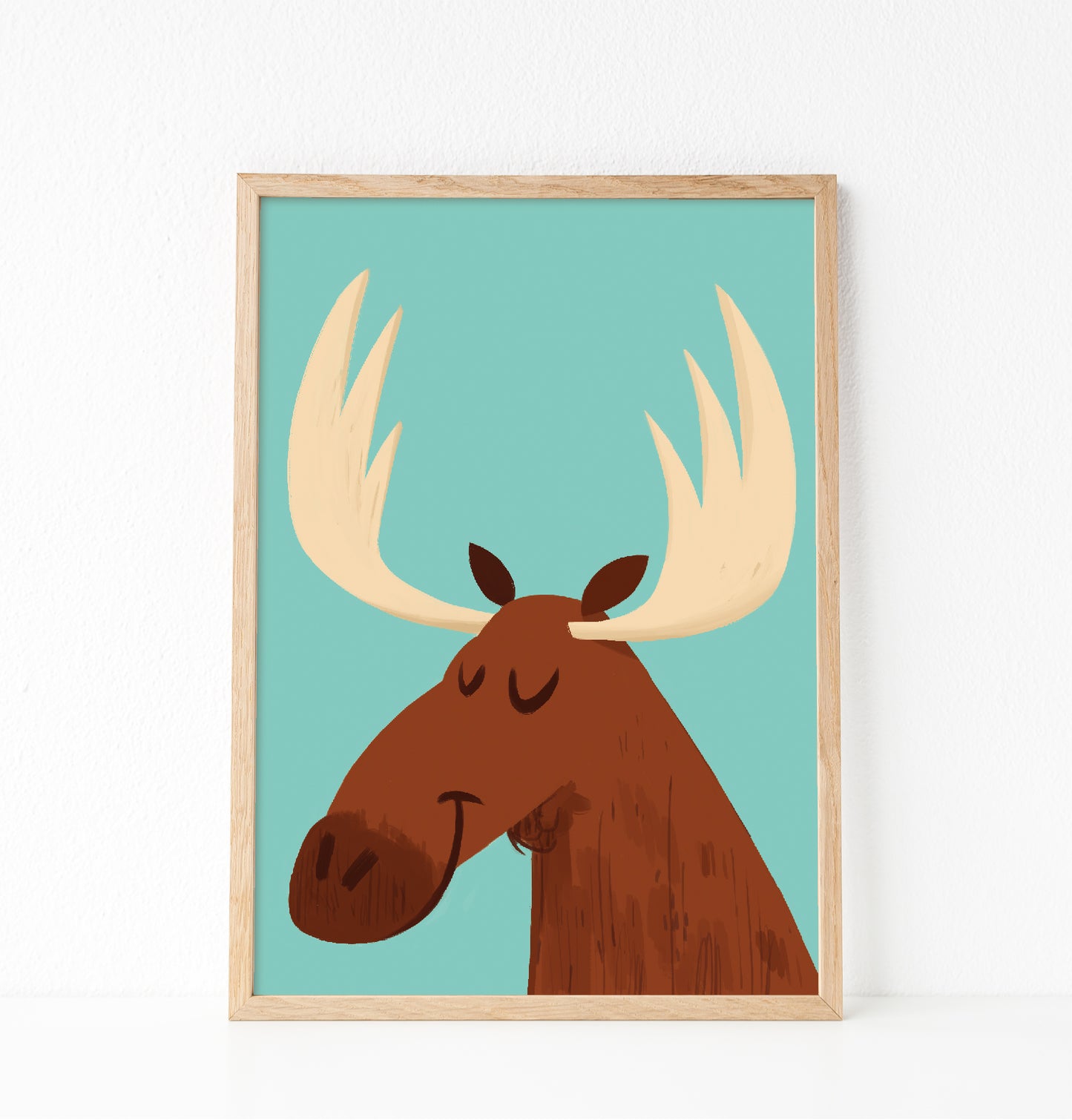 Happy moose print