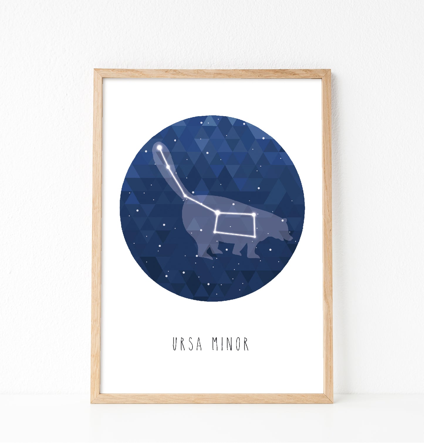 Ursa minor constellation print