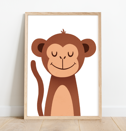 Happy monkey print