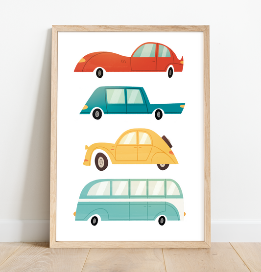 Wacky Cars print