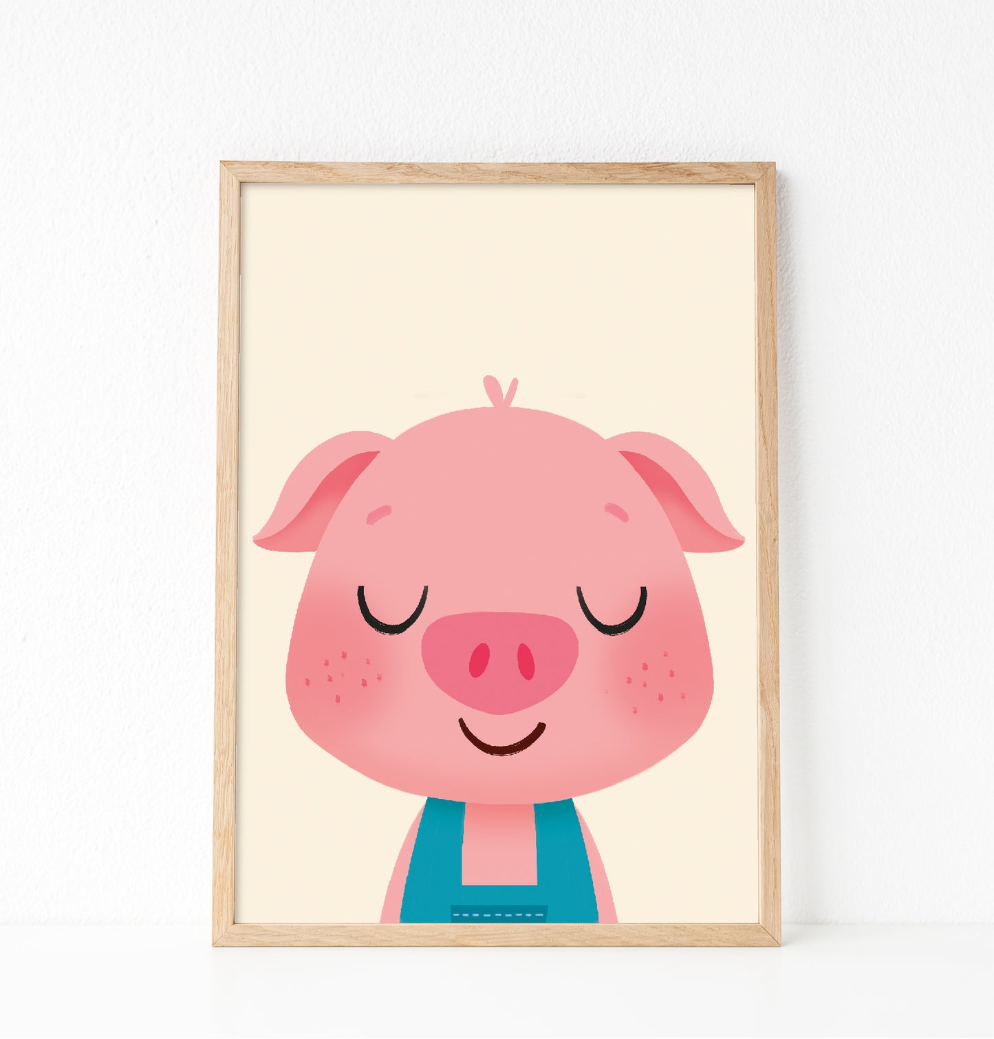Peekaboo piglet print