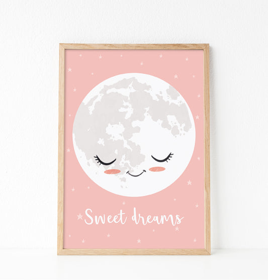 Sweet dreams moon print