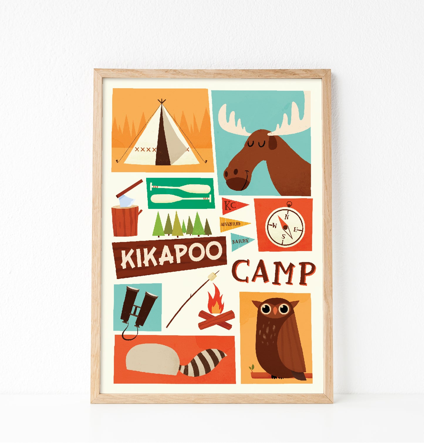 Kikapoo camp print