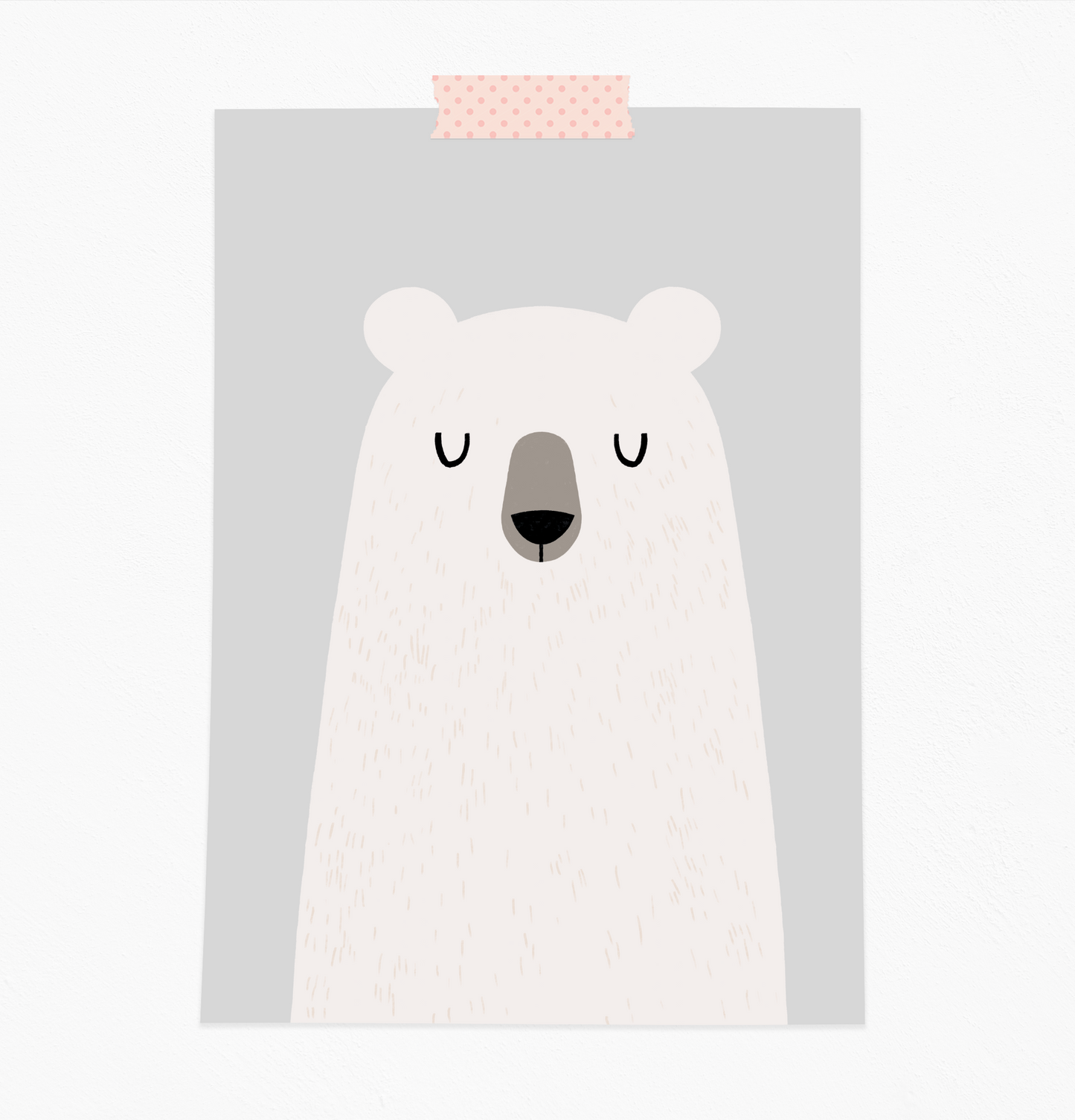White bear print