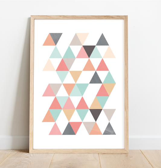 Geometric triangles print