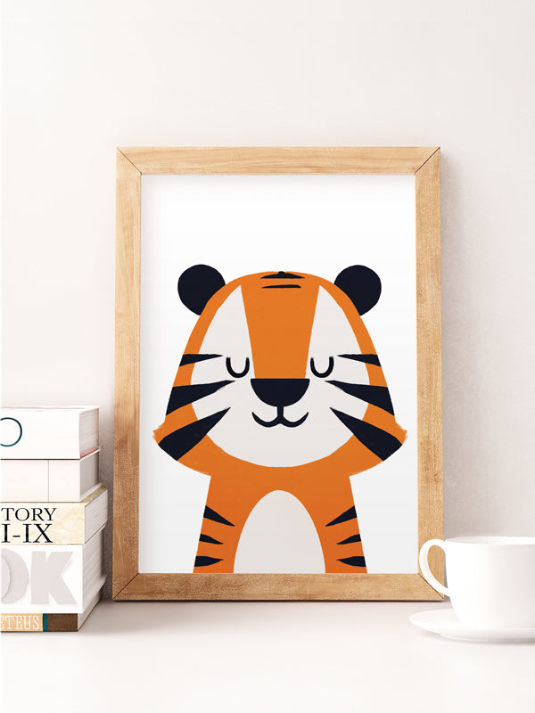Tiger peekaboo print