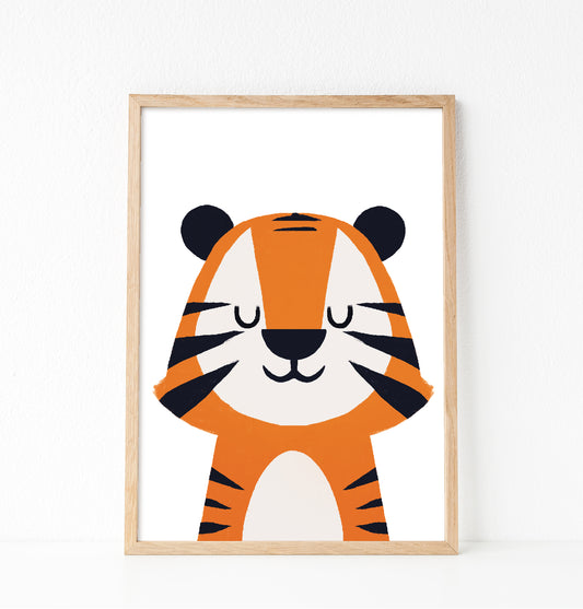 Tiger peekaboo print