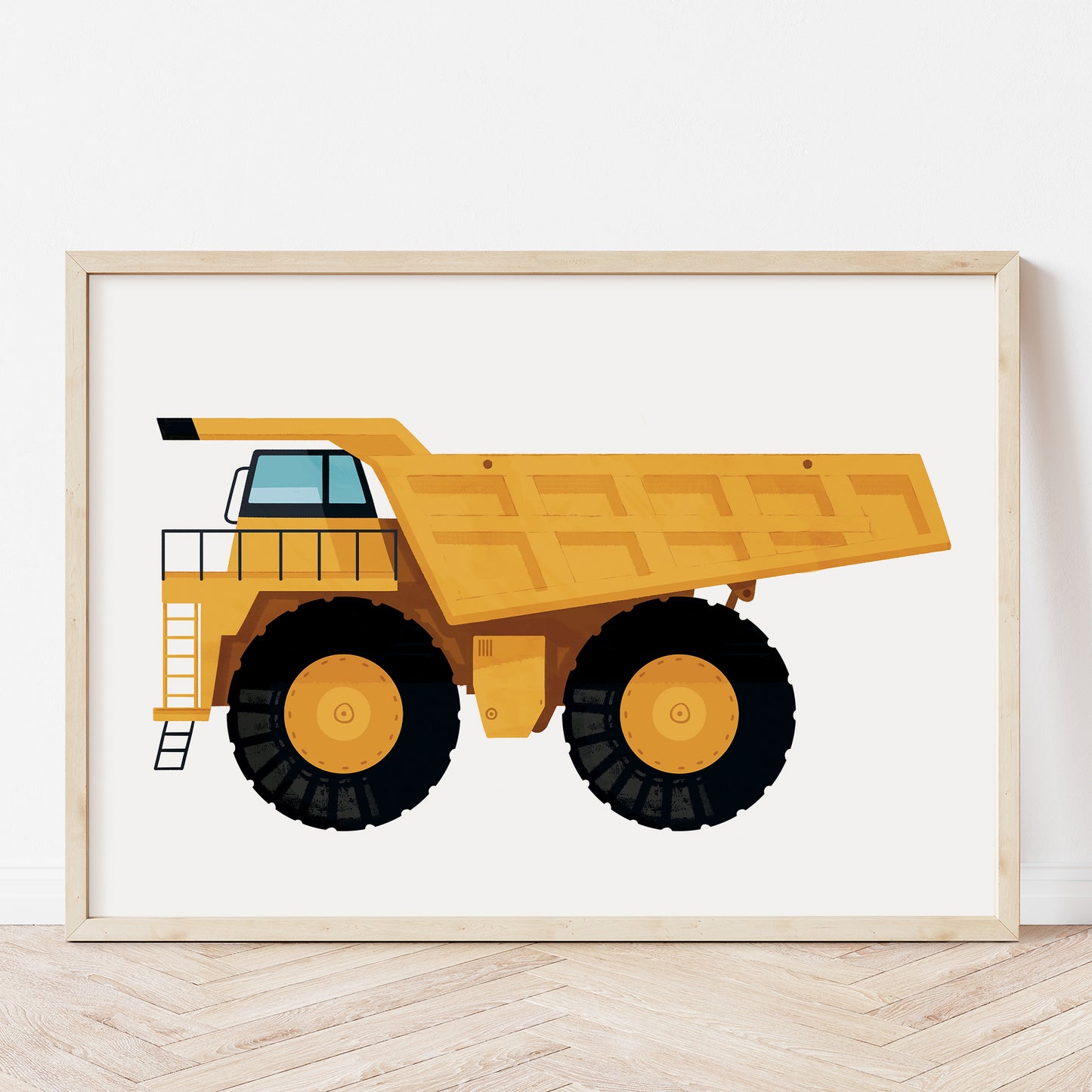 Truck nursery print
