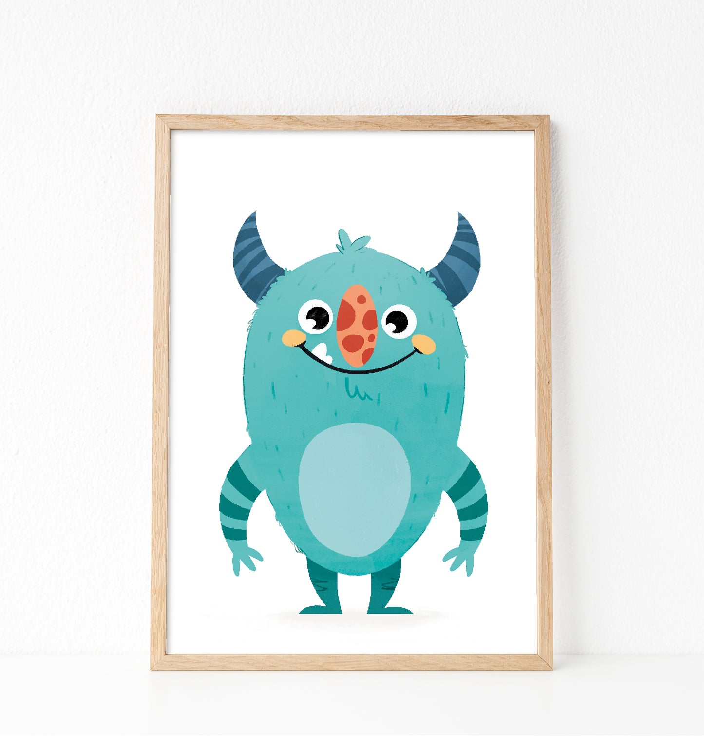 Silly green monster print