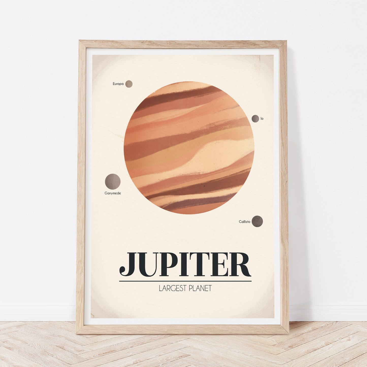 Planets of the solar system print - Jupiter