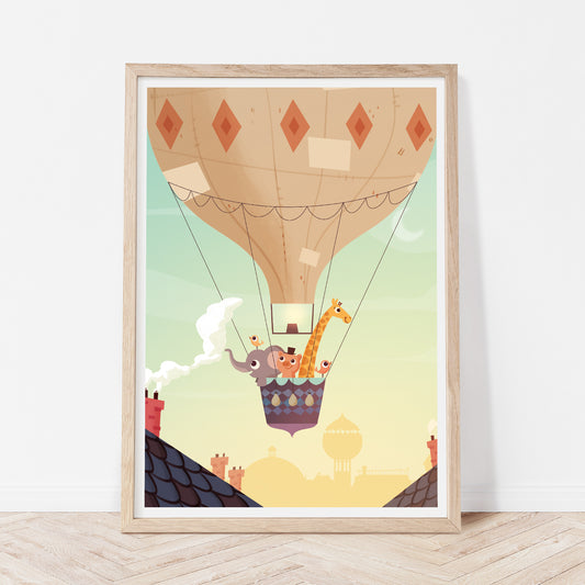 Adventure on a balloon print