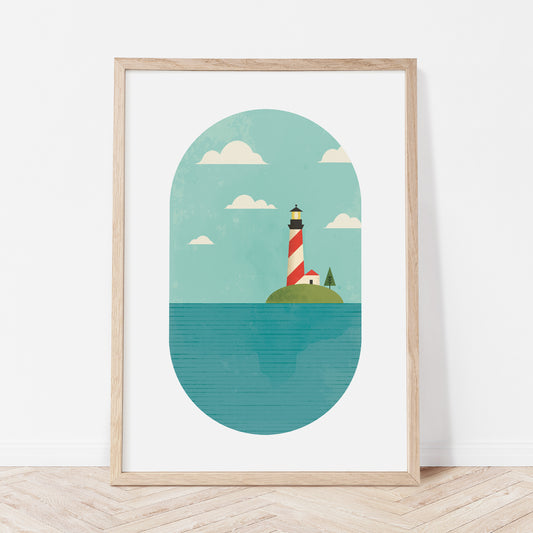 Lighthouse print