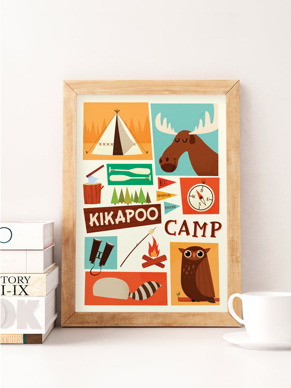 Kikapoo camp print