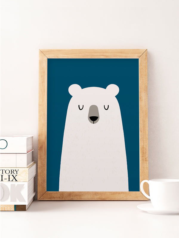 Minimalist peekaboo bear print