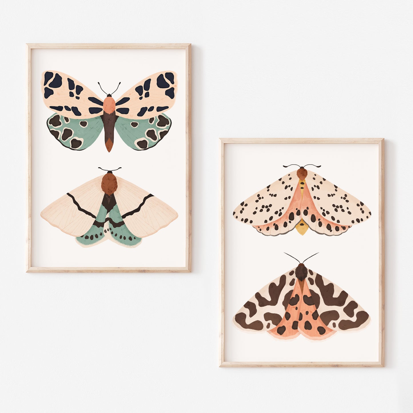 Butterflies - Set of two nursery prints