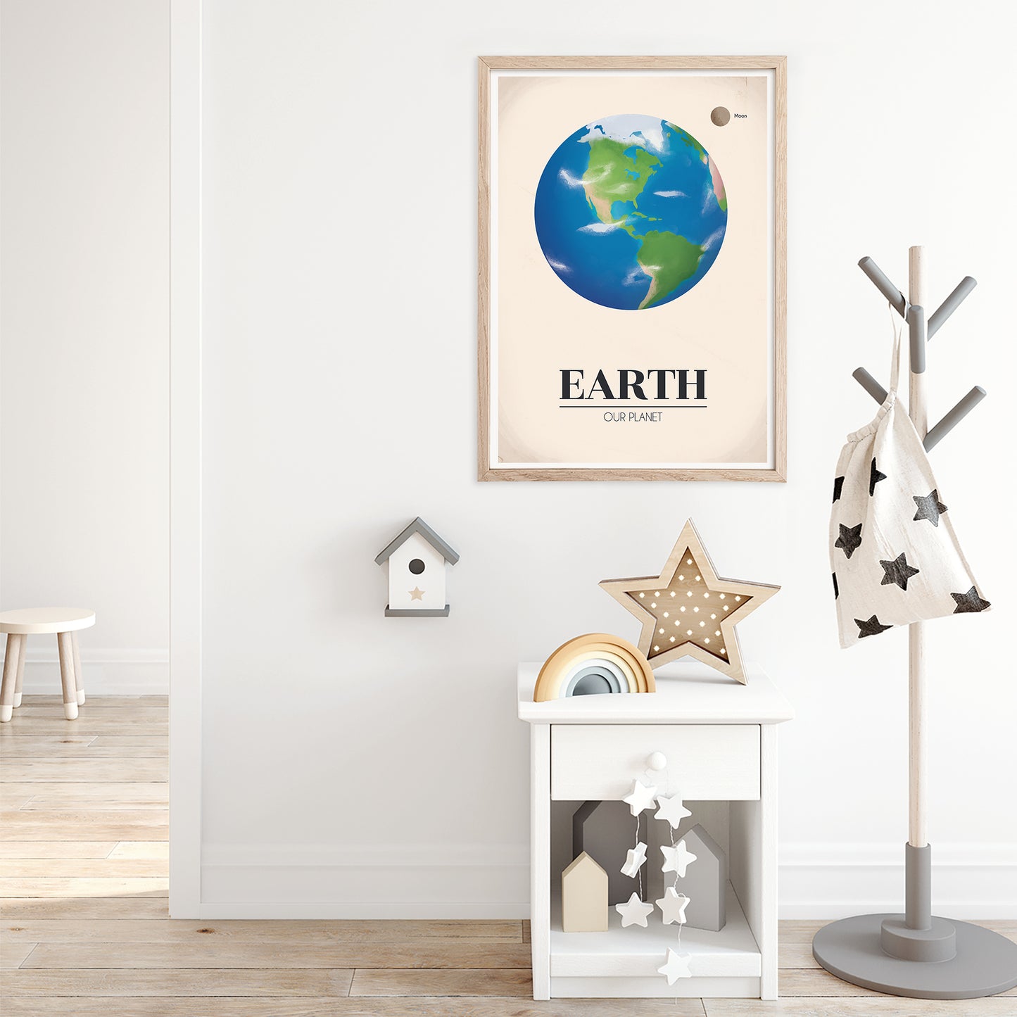 Planets of the solar system print - Earth