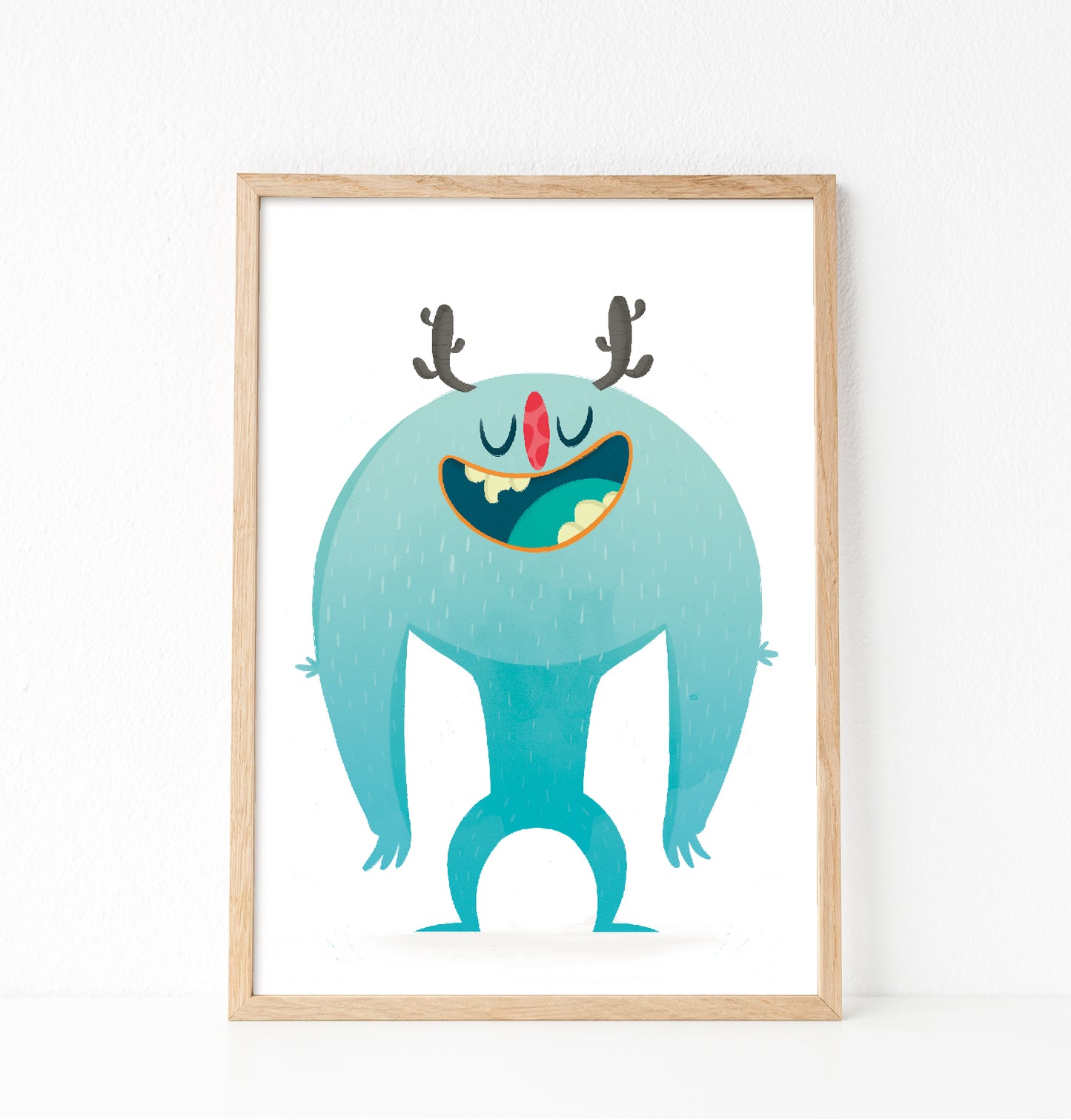 Silly green monster print