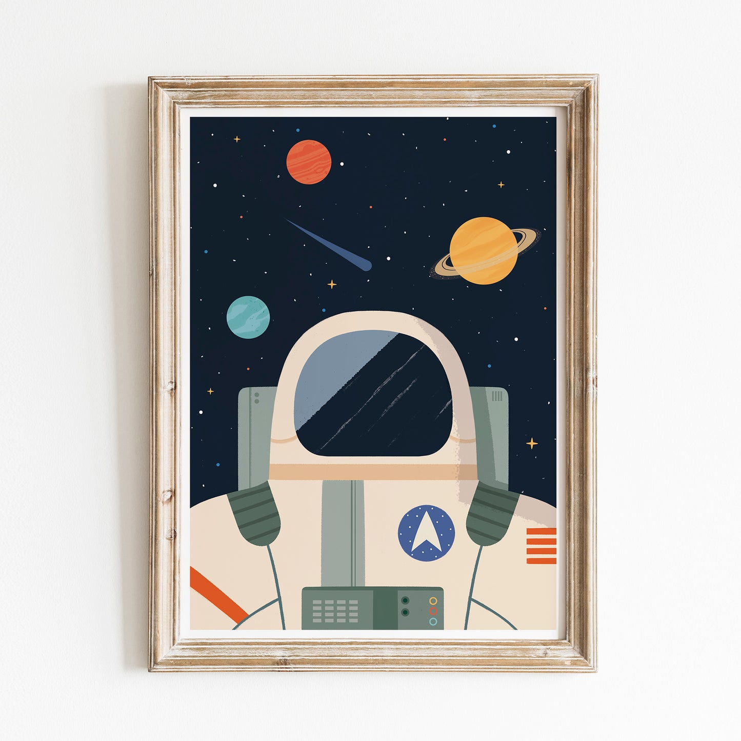 Space themed art - Set of three prints
