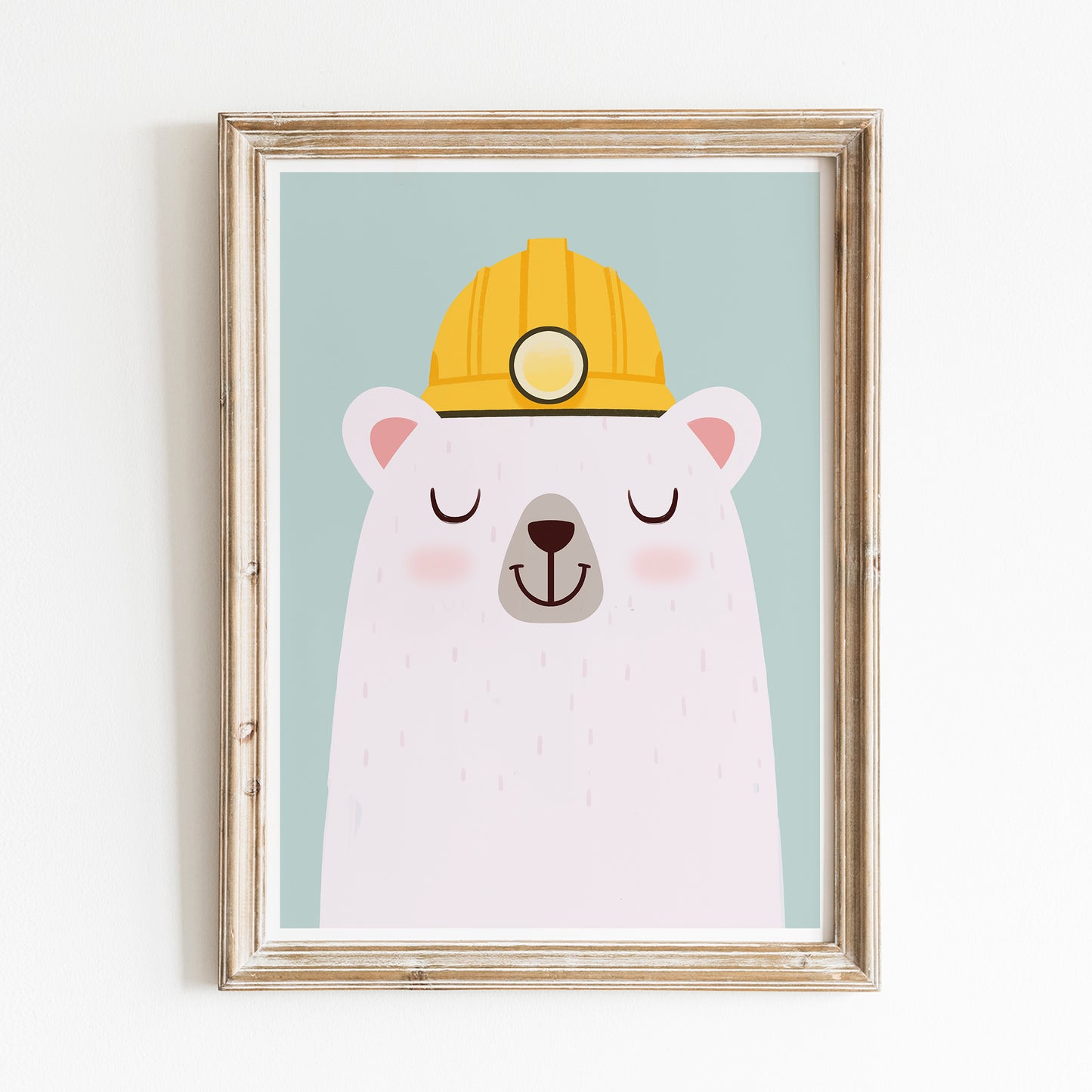 Construction worker bear print