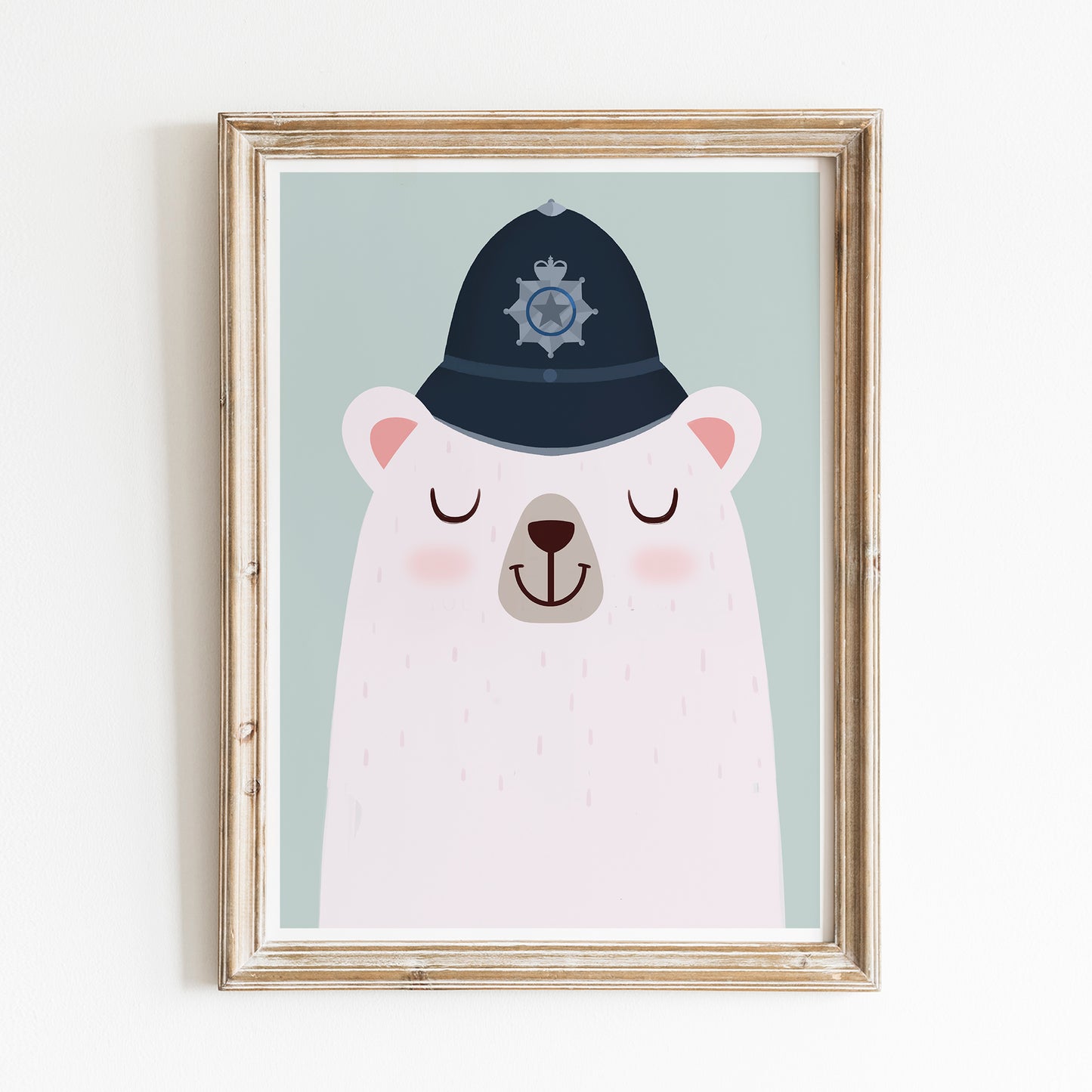 Police bear print