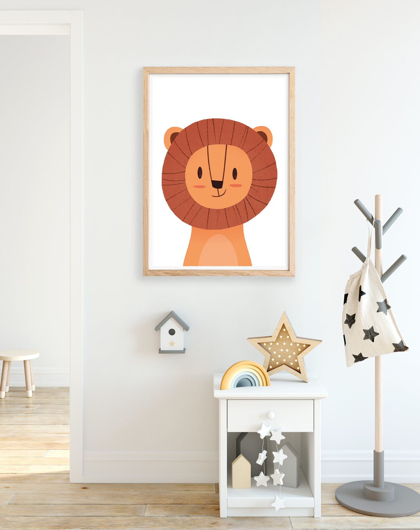 Cute lion print