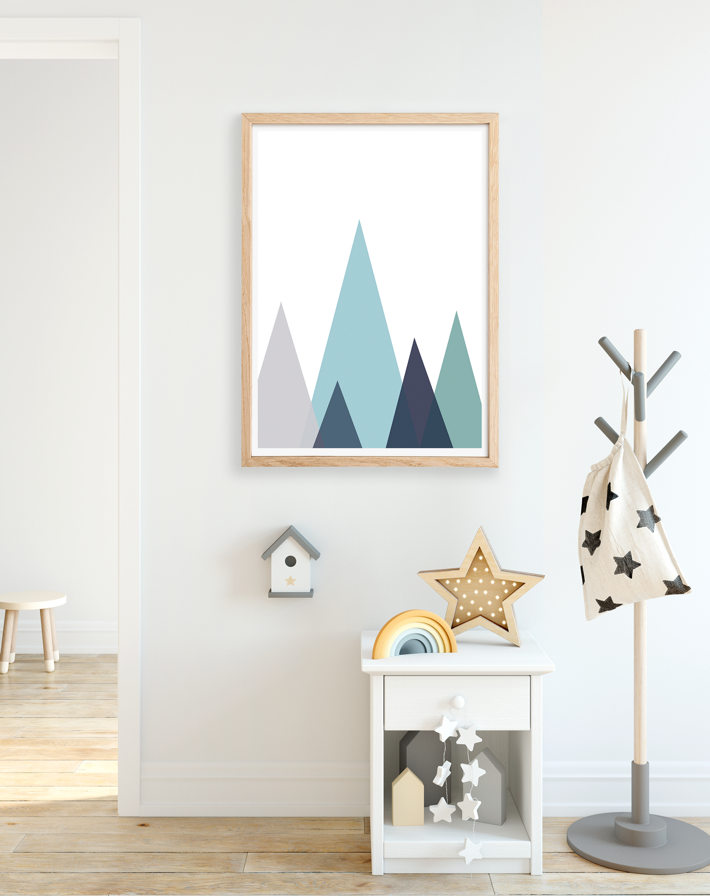 Abstract mountains print