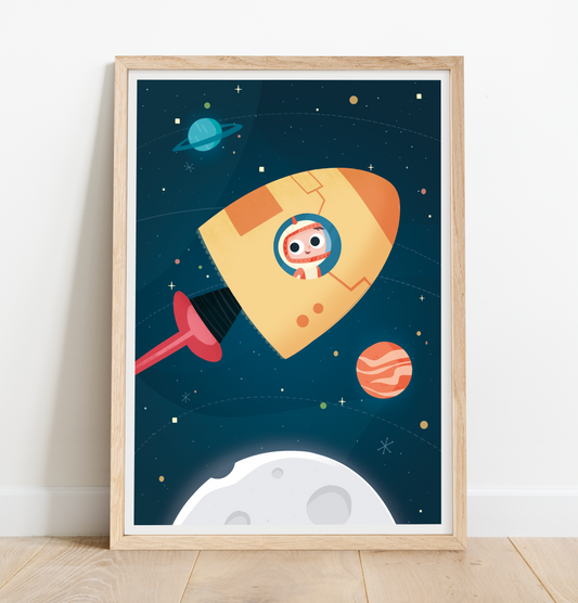 Astronaut child print
