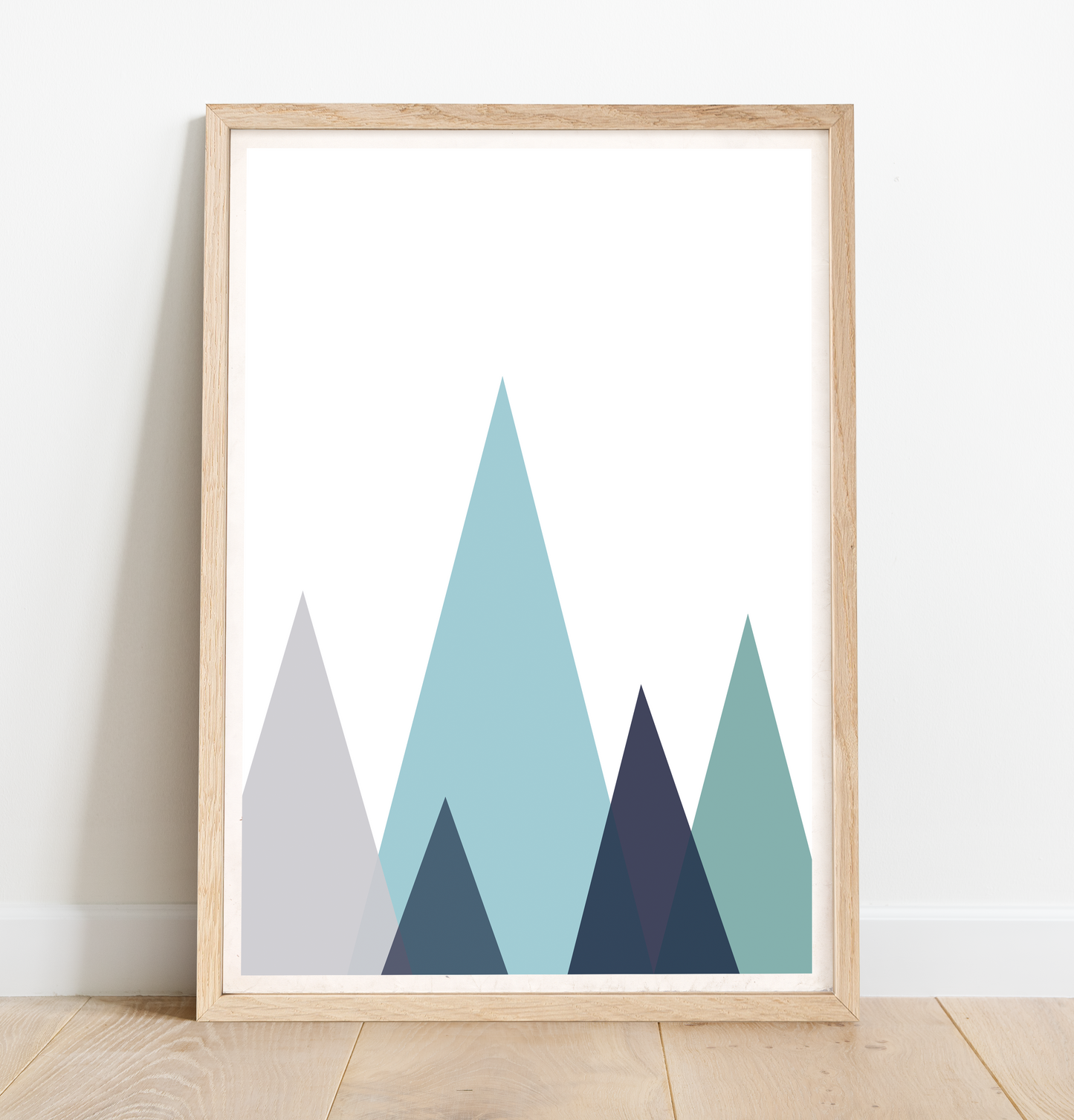 Abstract mountains print