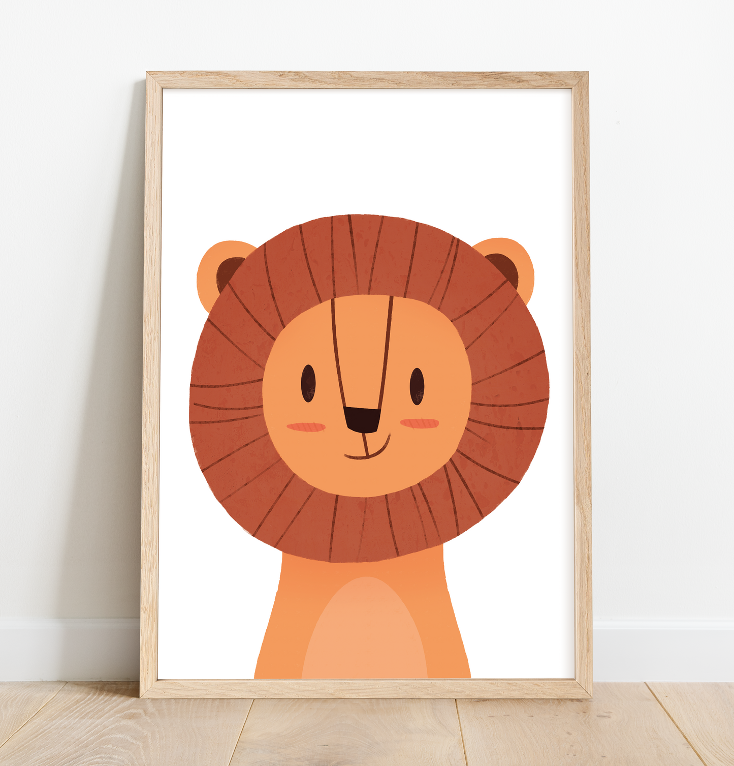 Cute lion print