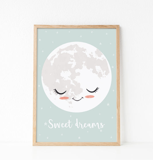Sweet dreams moon print