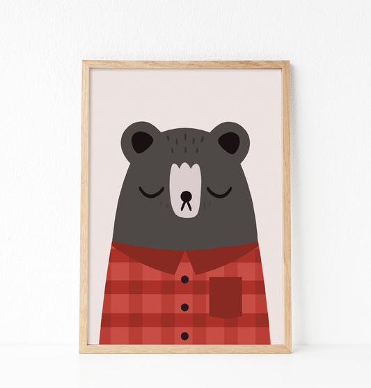Papa bear print
