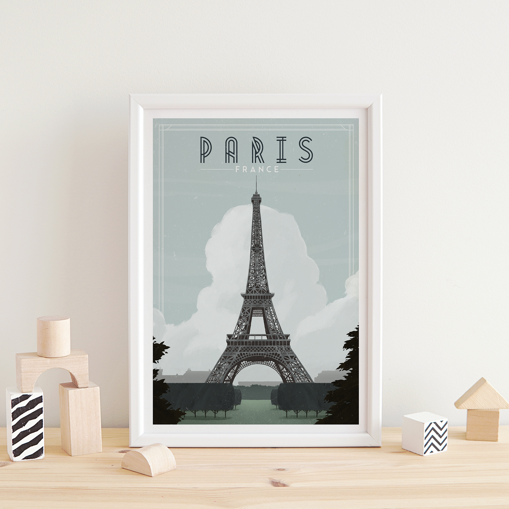 Eiffel tower wall art