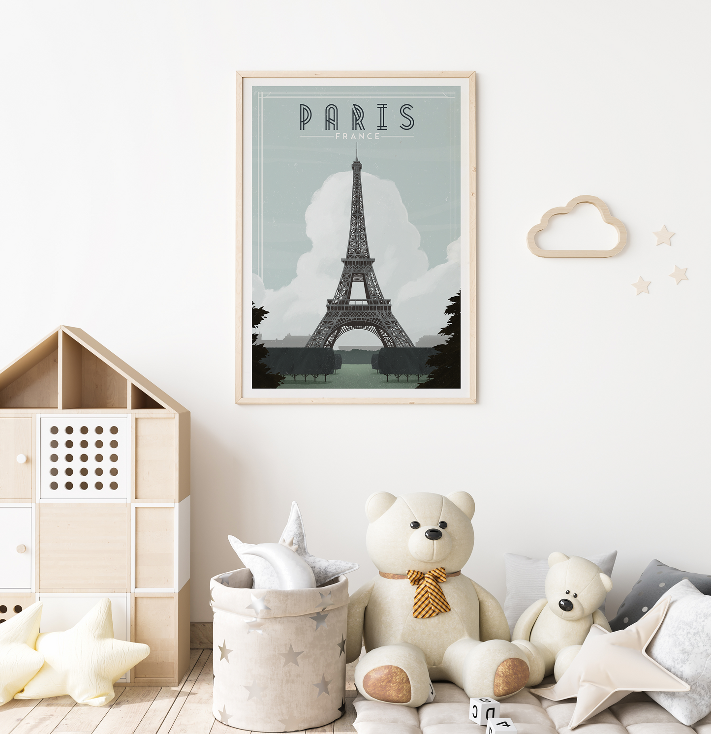 Eiffel tower wall decor