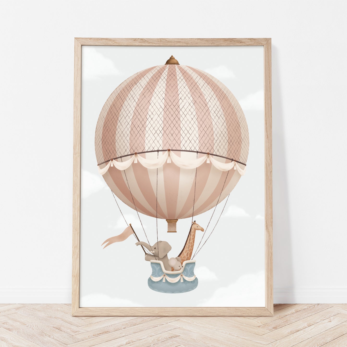Magical journey on an air balloon