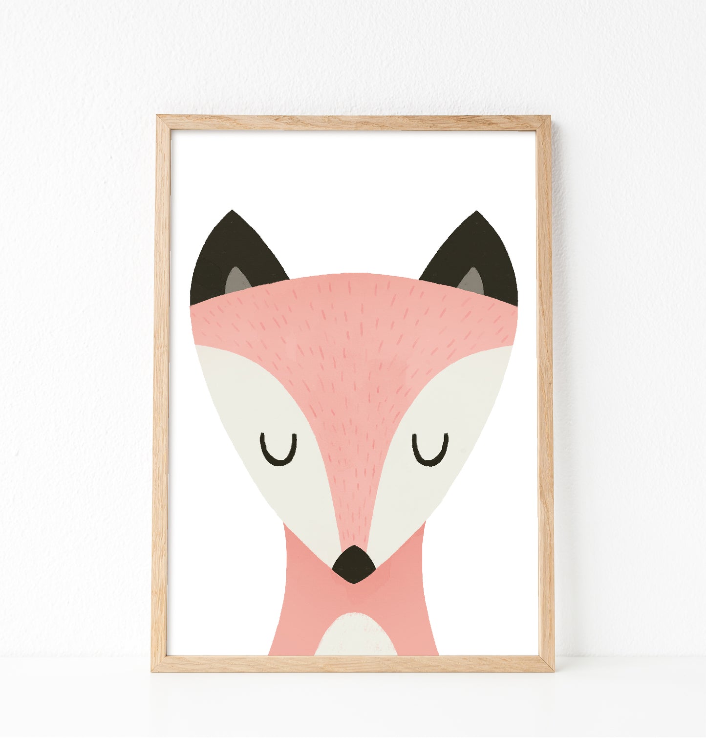 Pink fox print