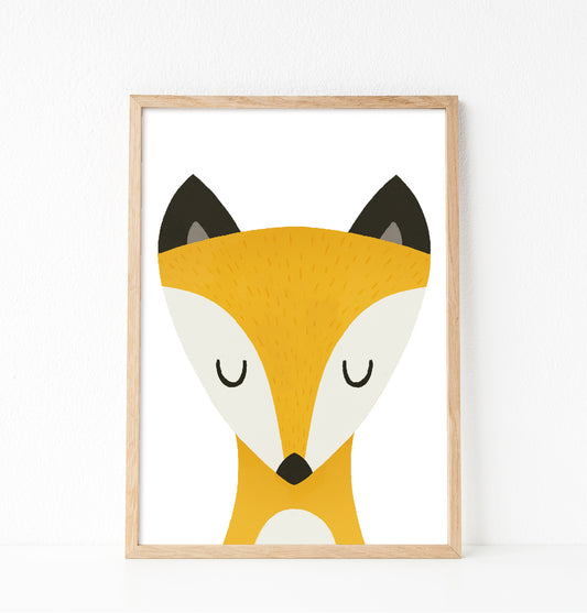 Yellow fox print