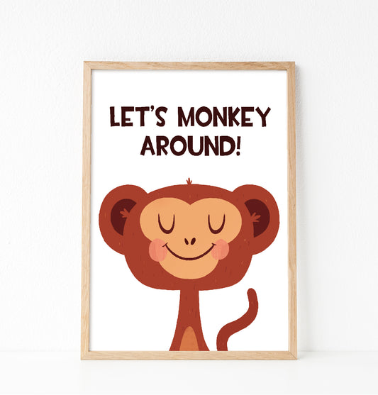 Let's monkey around quote print