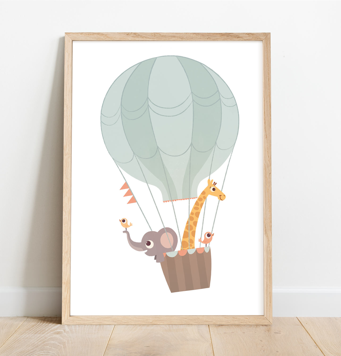 Friends on a balloon print